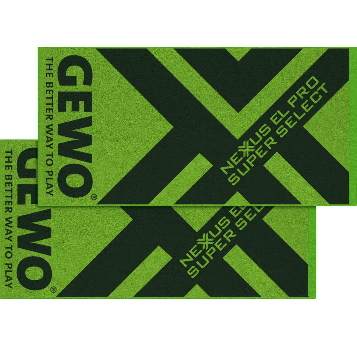 Gewo Zestaw 2x Ręcznik Super Select czarno-zielony