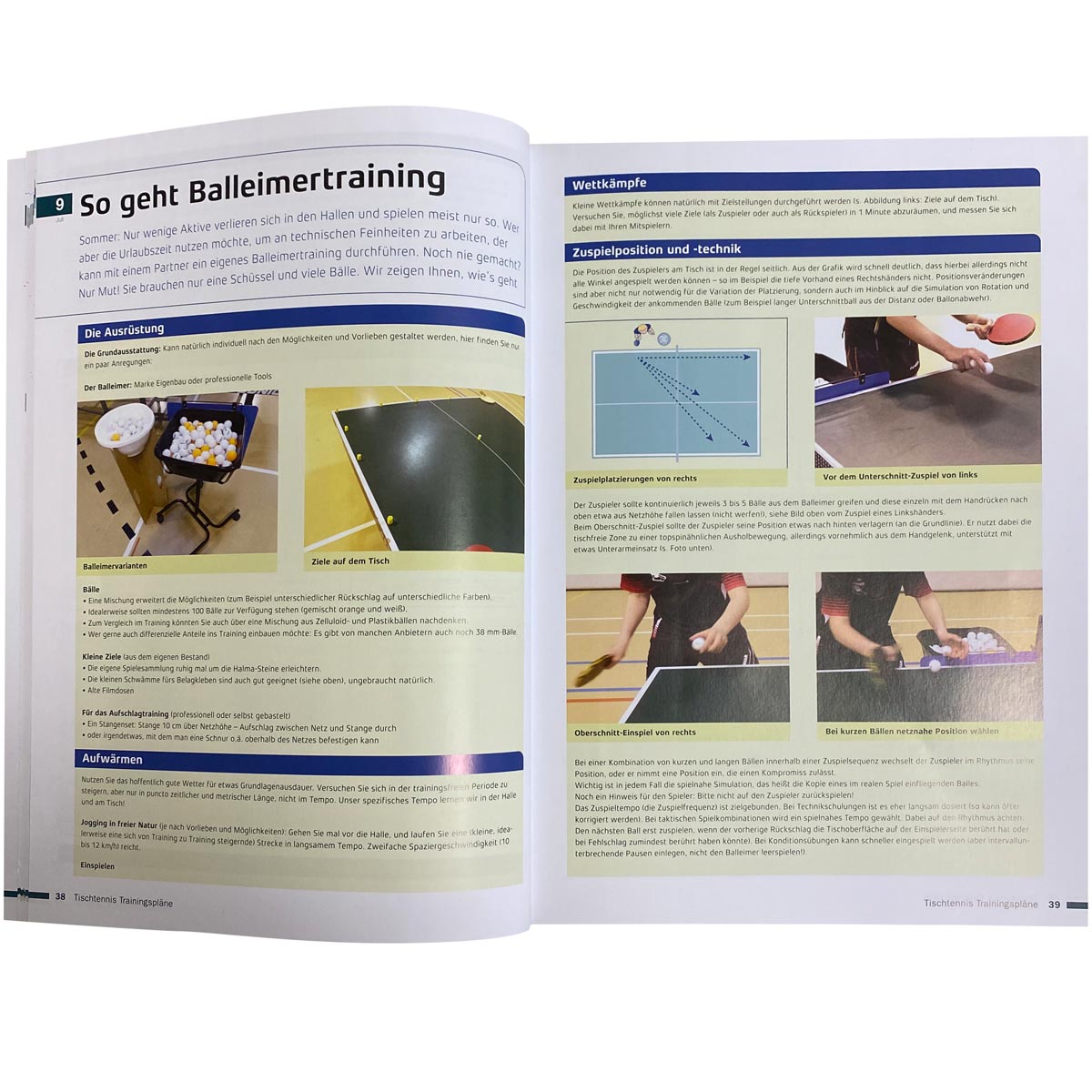 Książka Gewo Tischtennis Trainingspläne