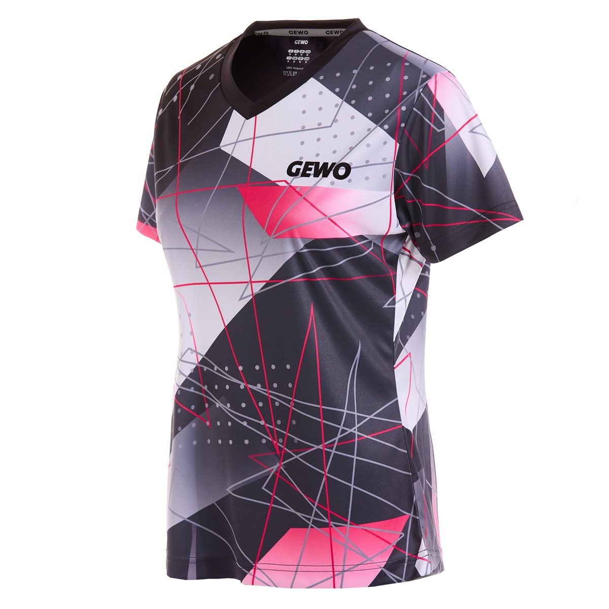 Gewo koszulka Lugo Lady czarno-różowa