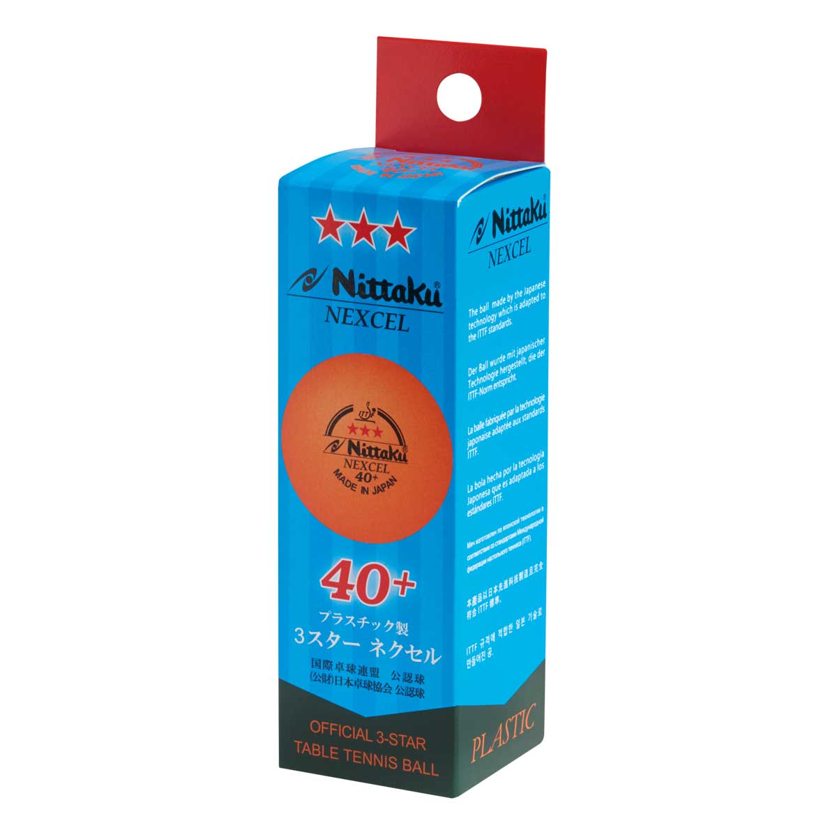 Nittaku Nexcel 40+*** pomarańczowa (120)