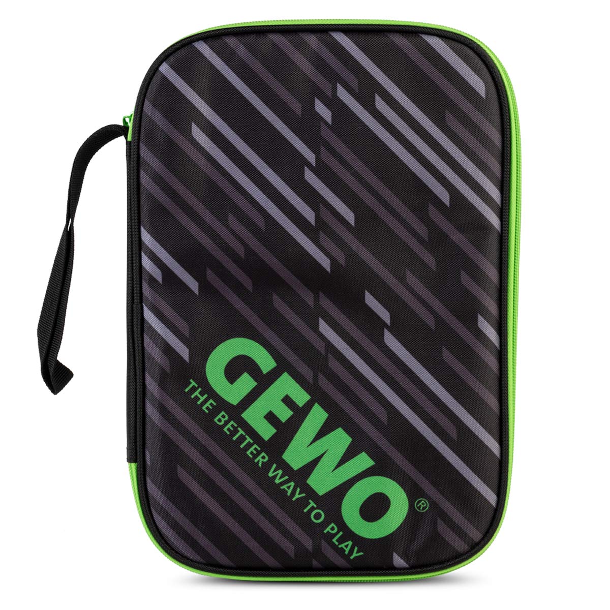 Gewo Pojedyncza okładka Stripes czarno-limonkowa