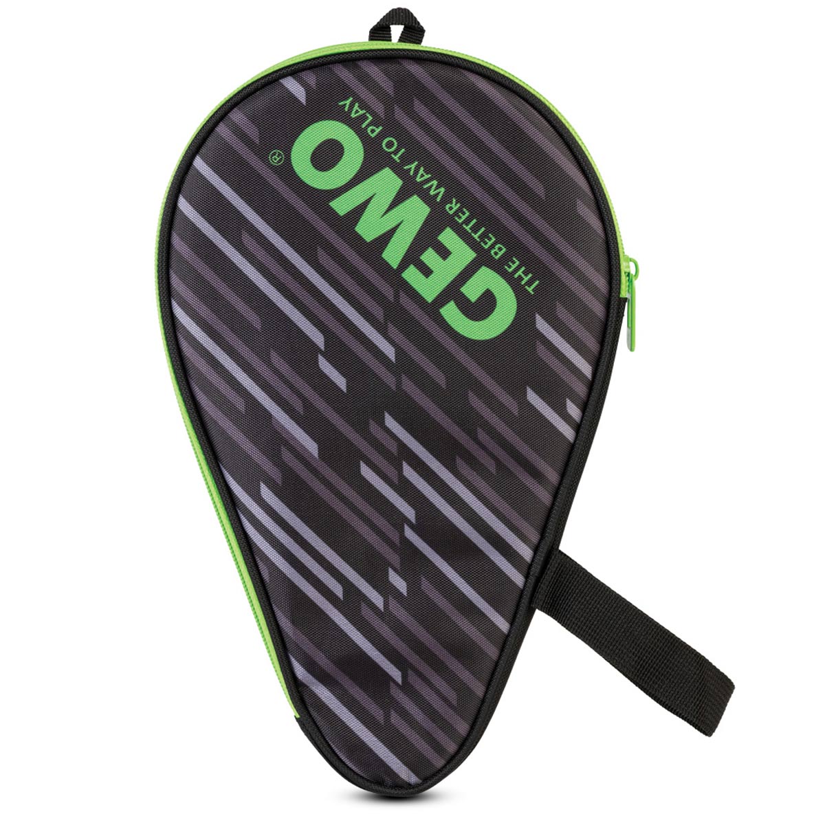 Gewo Round Cover Stripes czarno/limonkowy