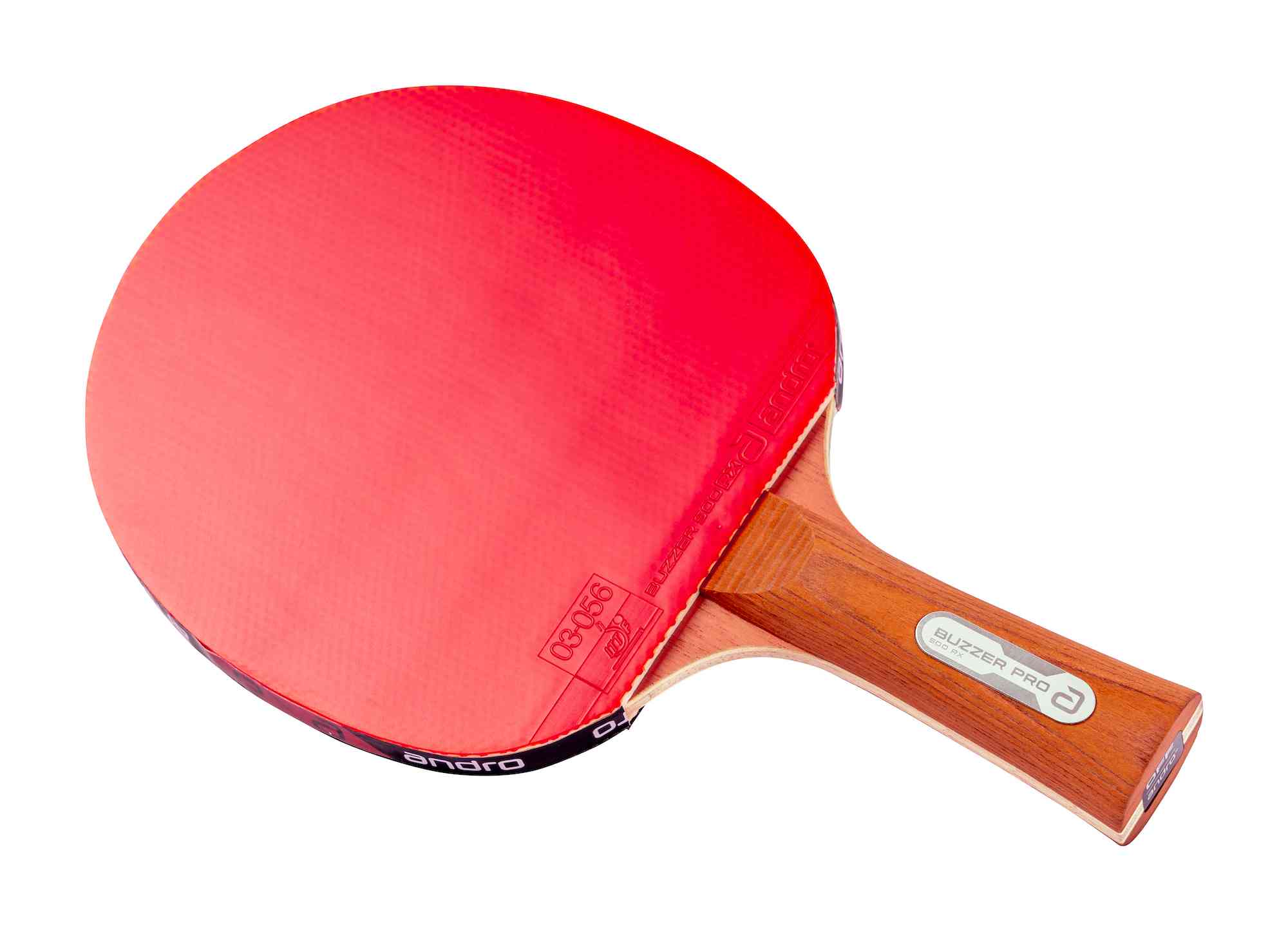 Andro Zestaw rakietek Buzzer Pro 500 RX czarno/czerwony z wklęsłą rączką