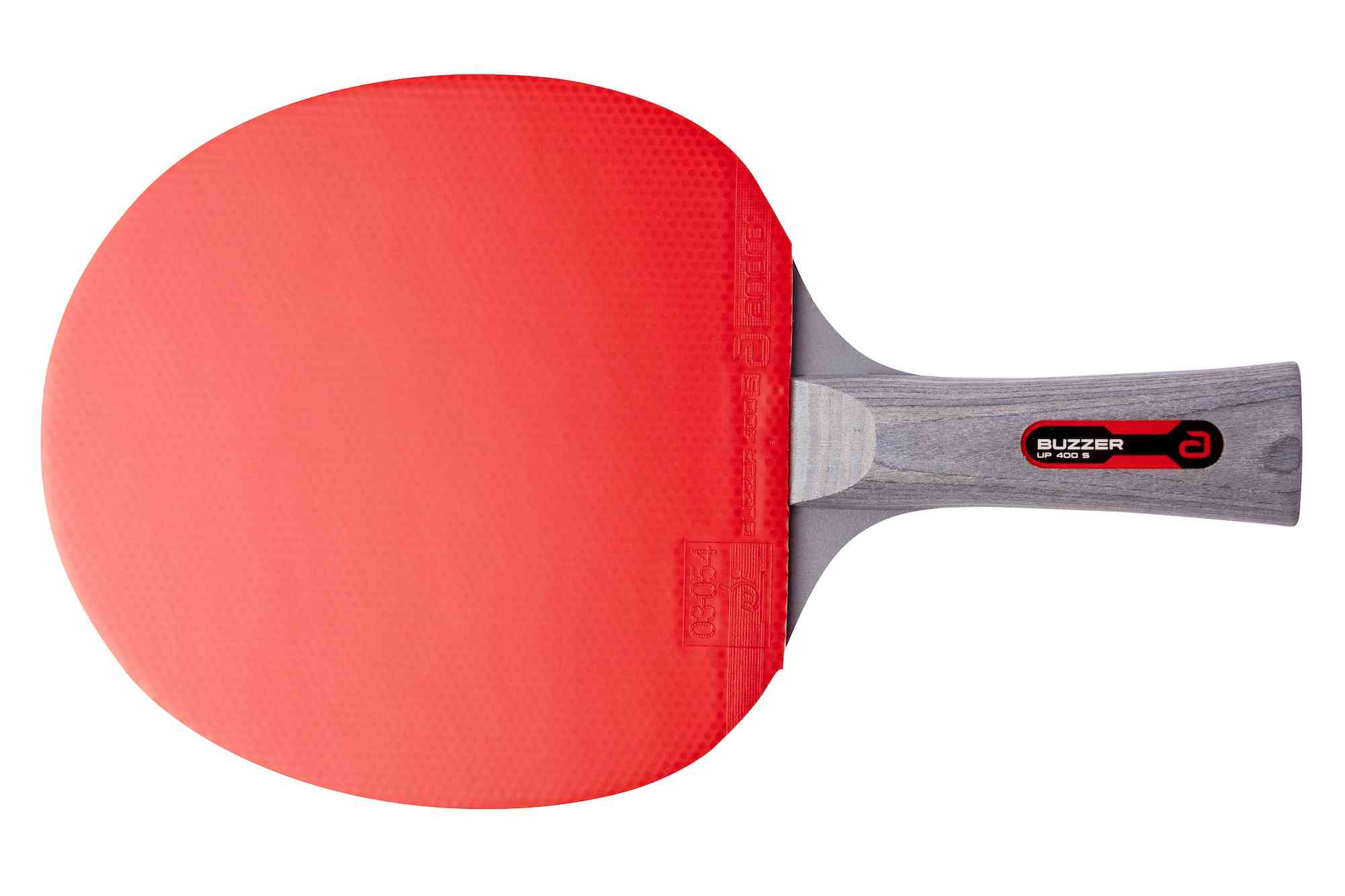 Andro Zestaw rakietek Buzzer Up 400 S czarno/czerwony z wklęsłą rączką