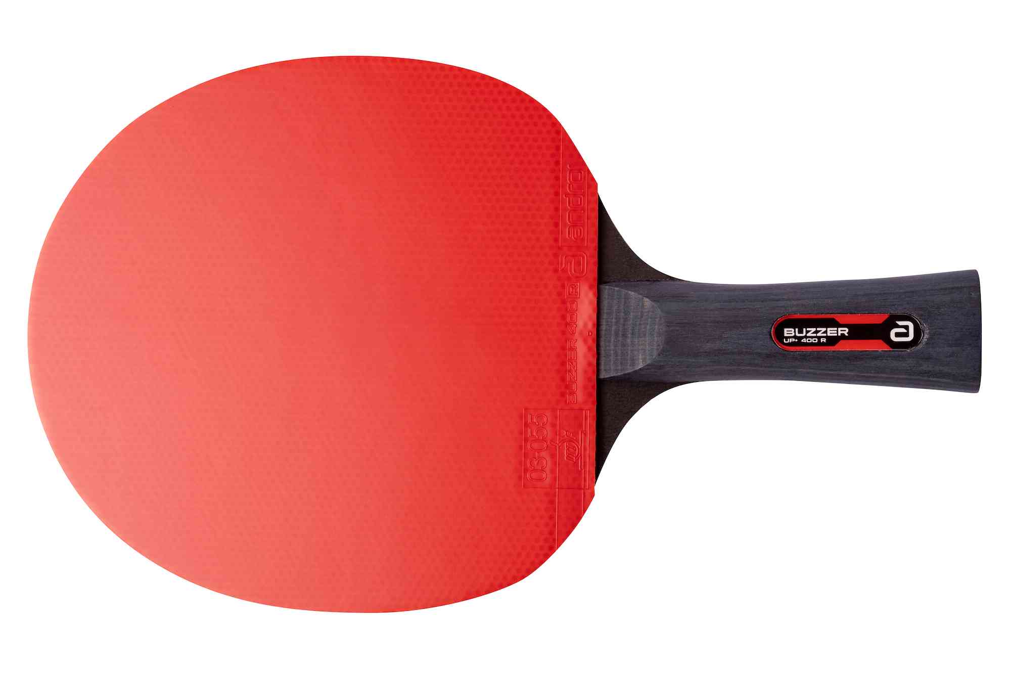 Andro Zestaw rakietek Buzzer Up 400 R czarno/czerwony z wklęsłą rączką