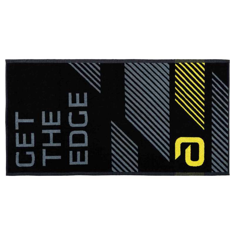 Andro Ręcznik Get The Edge M czarno-szaro-żółty