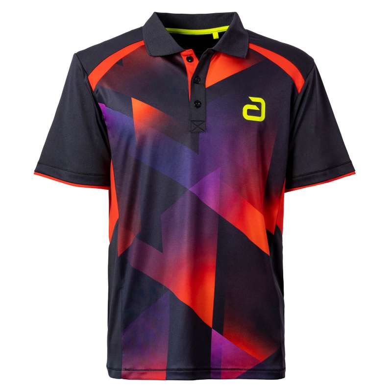 Andro koszulka Lanton czarno/czerwona