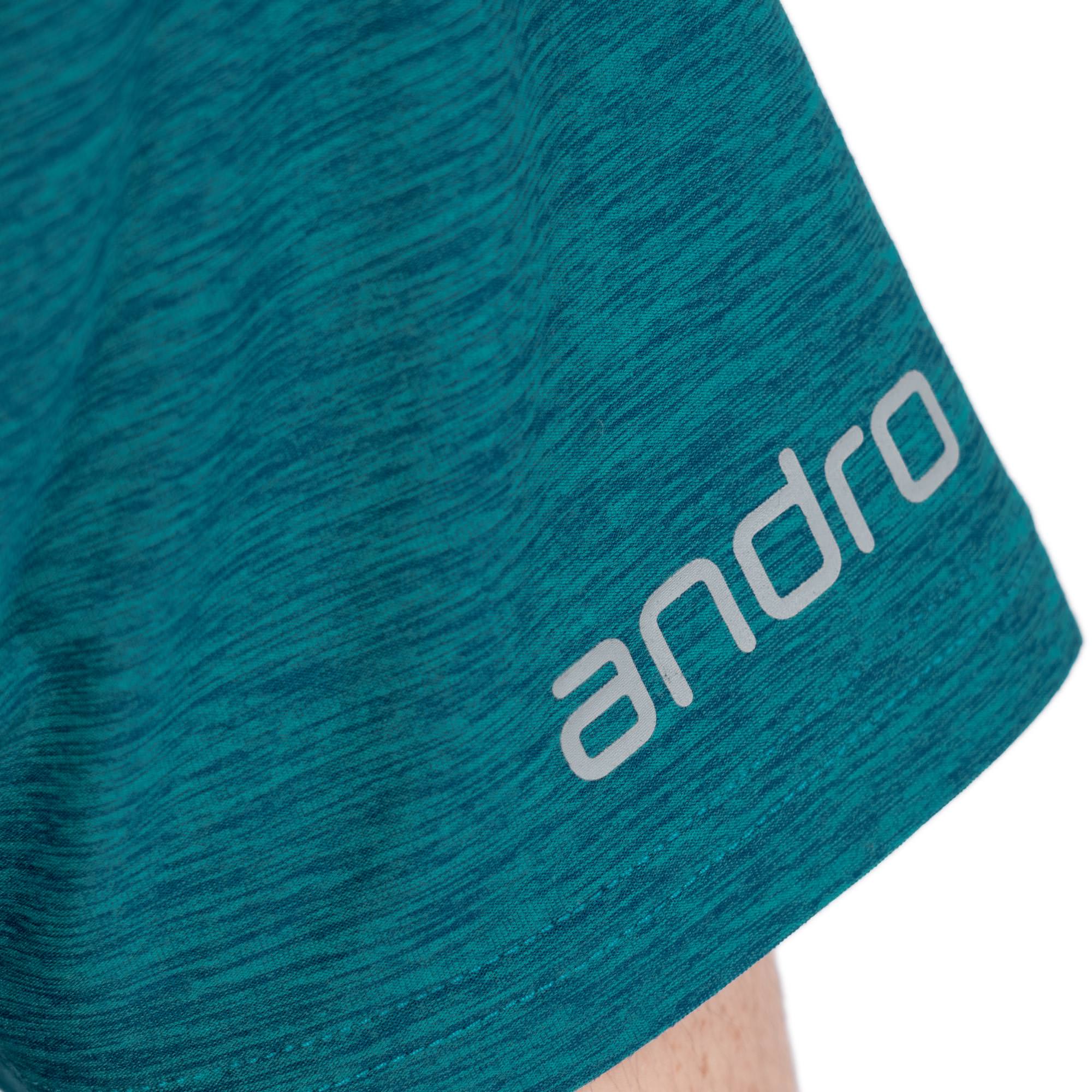 Koszulka Andro Melange Alpha zielono-niebieska