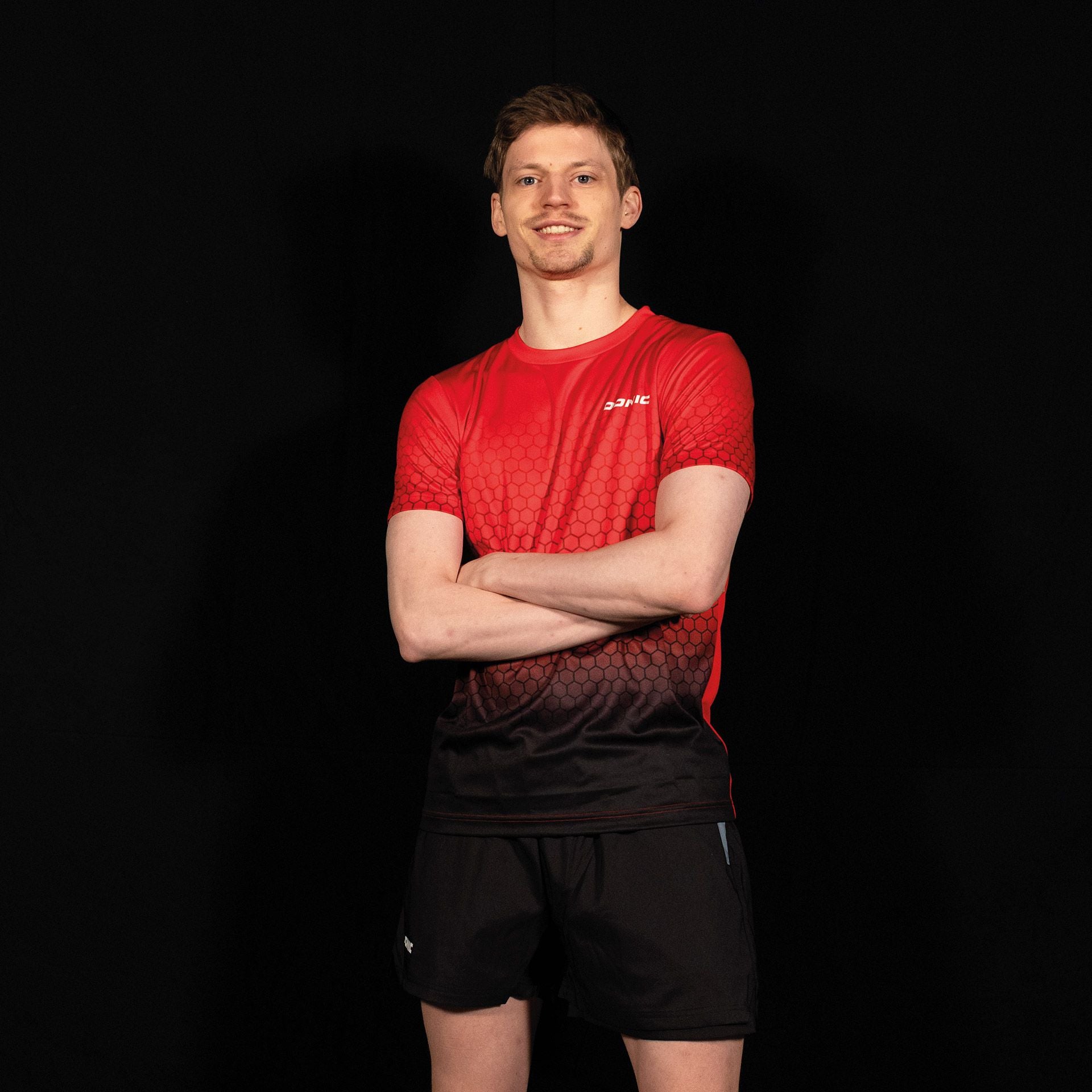 Koszulka Donic Scorpion Junior czerwono-czarna