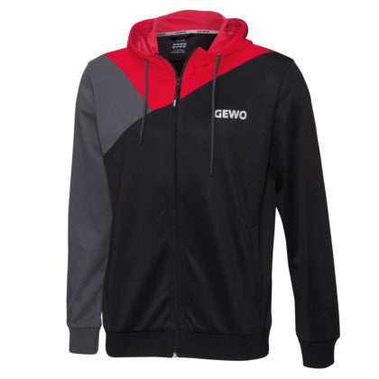 Bluza z kapturem Gewo Toledo czarno-czerwona
