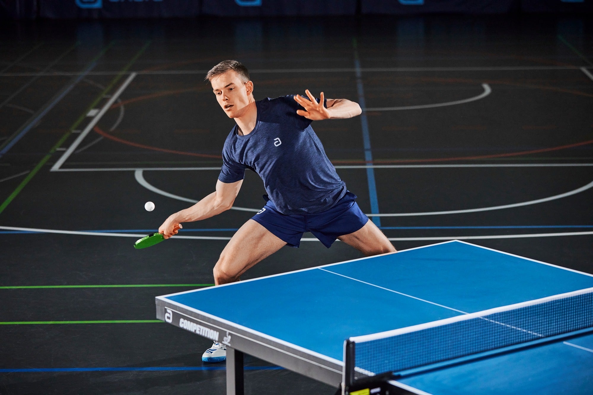 Andro Koszulka Melange Alpha dark blue