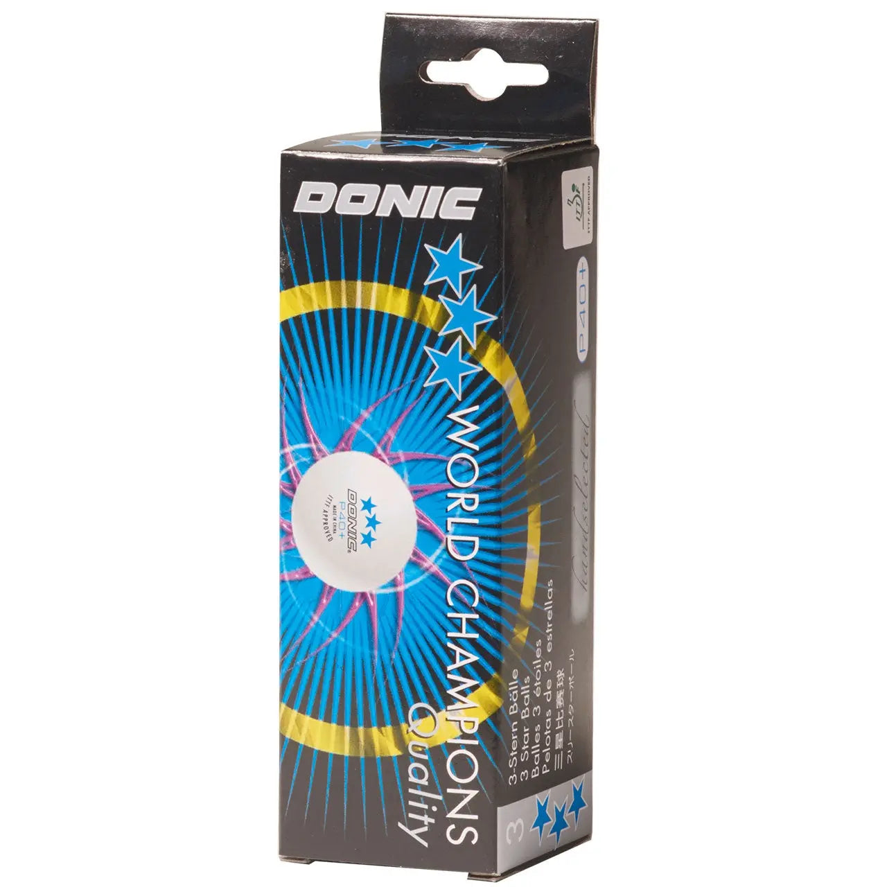 Donic Ball P40+ *** white (3) DONIC SE - tabletennisstore.eu