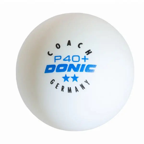 Donic Ball Coach ** P40+ white (6) DONIC SE - tabletennisstore.eu
